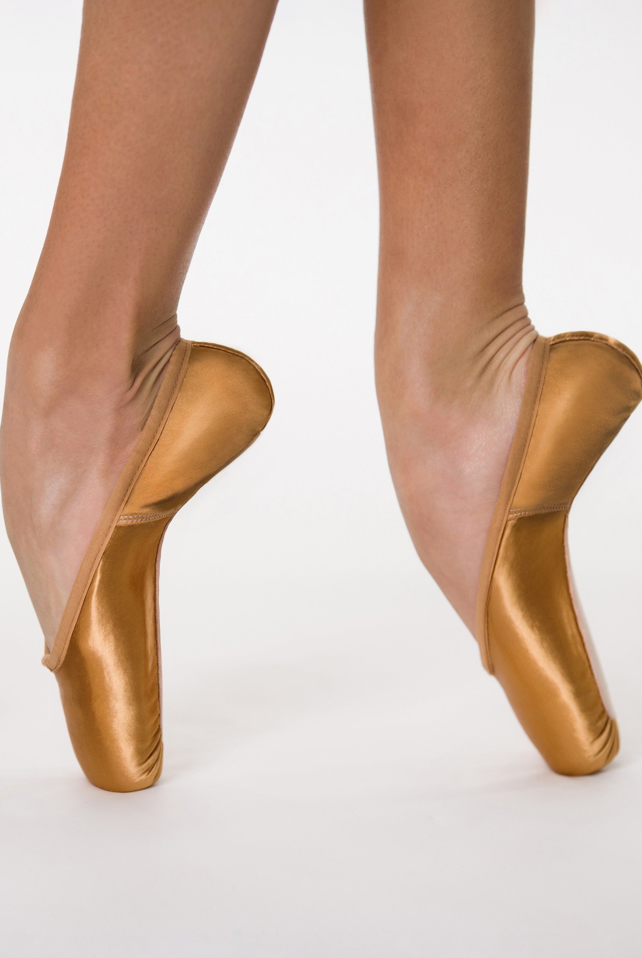 Suffolk Spotlight Pointe Shoe Hard Shank Bronze Satin Professional Pointe Shoe