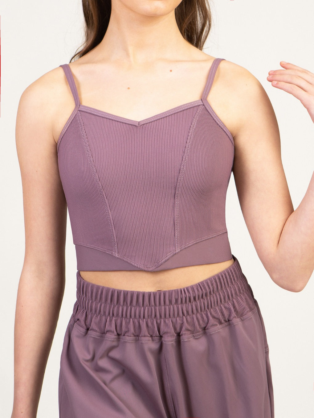 purple dance crop top