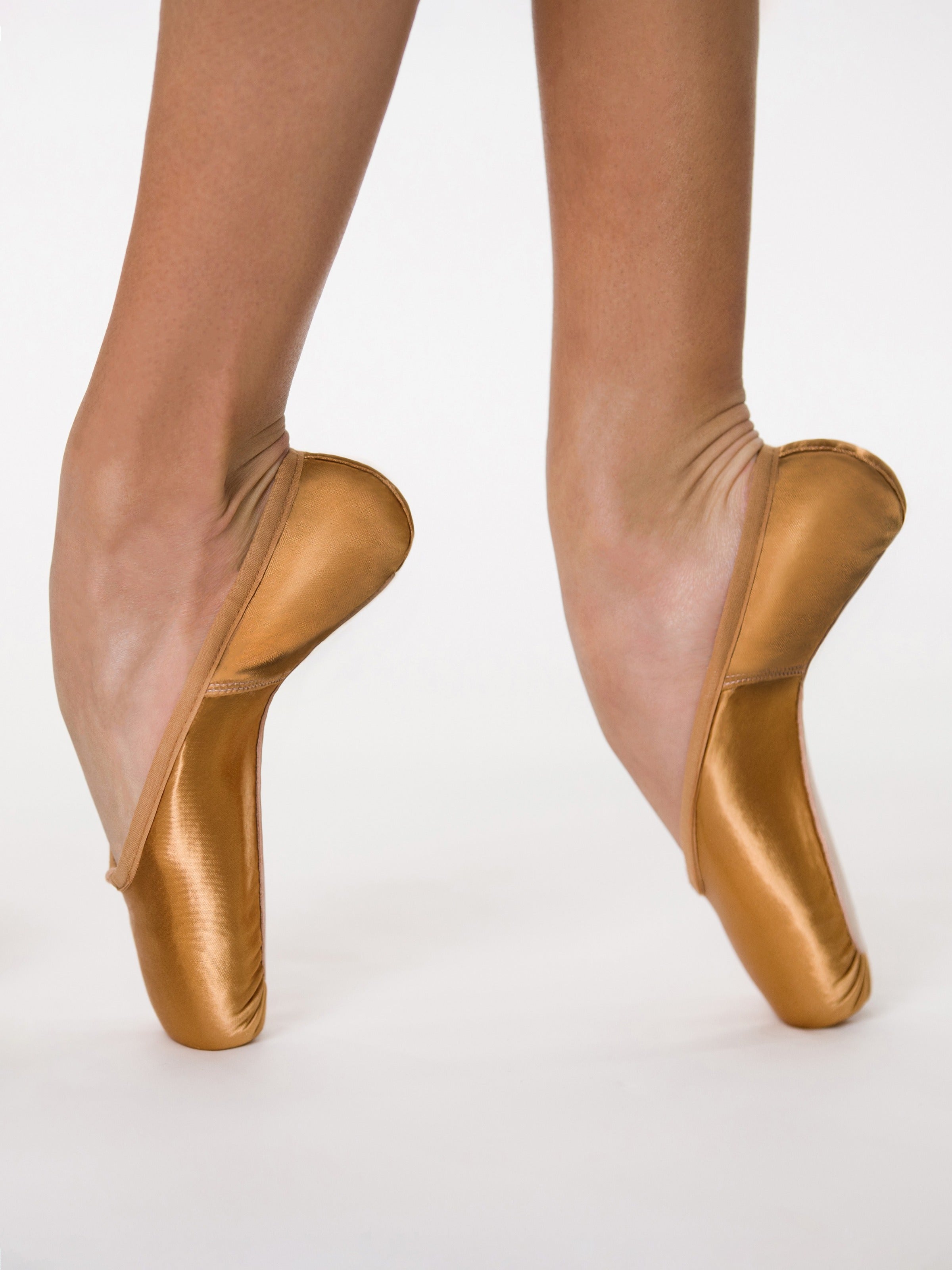 Suffolk Spotlight Pointe Shoe Standard Shank Bronze Satin Professional Pointe Shoe